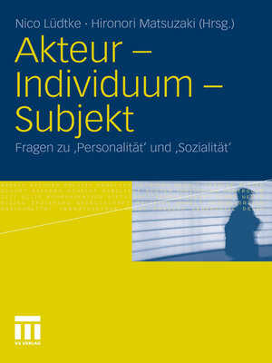 cover image of Akteur--Individuum--Subjekt